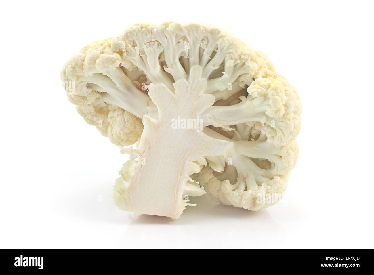 Fresh cauliflower cabbage vegetable isolated on white Stock Photo