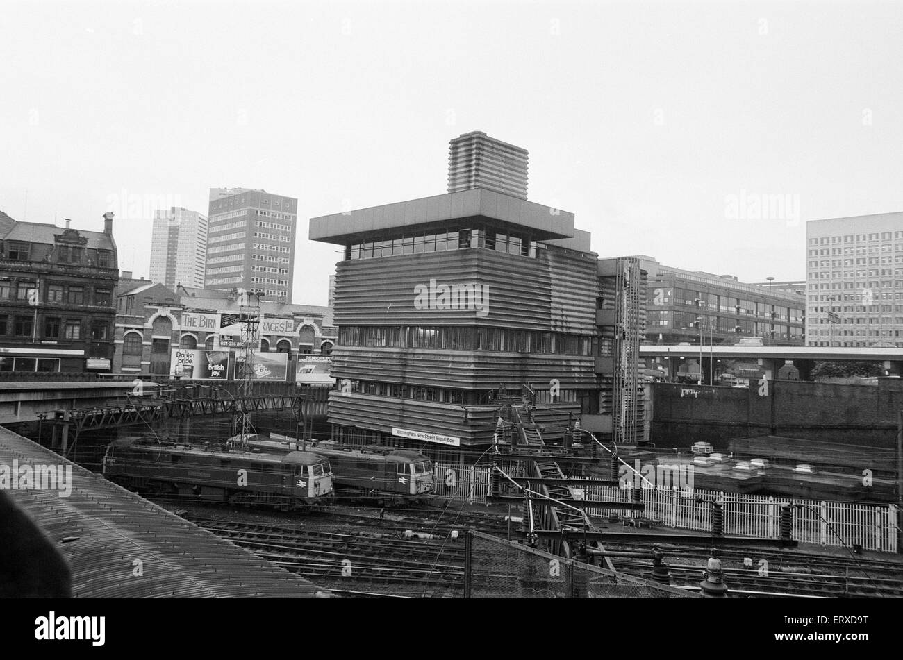 Signal Box, New Street Station, Birmingham, 3rd October 1983. Stock Photo