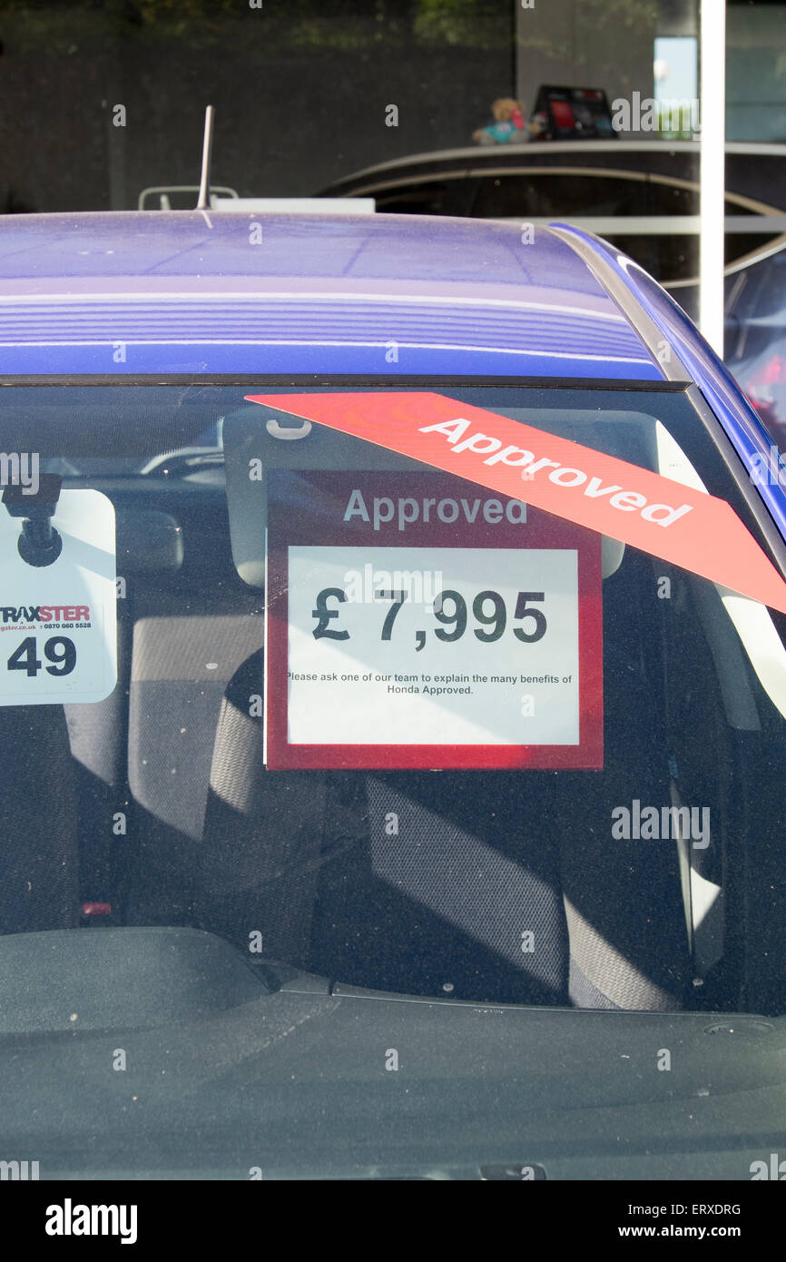 Approved used car sales scheme UK Stock Photo