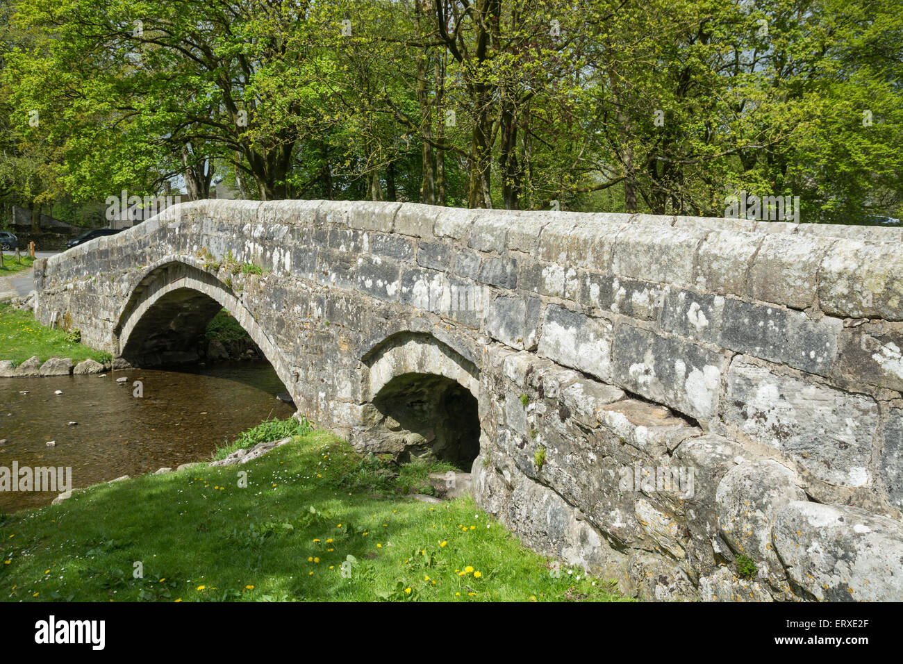 Bridge at Linton in Wharfedale in the Yorkshire Dales Stock Photo Alamy