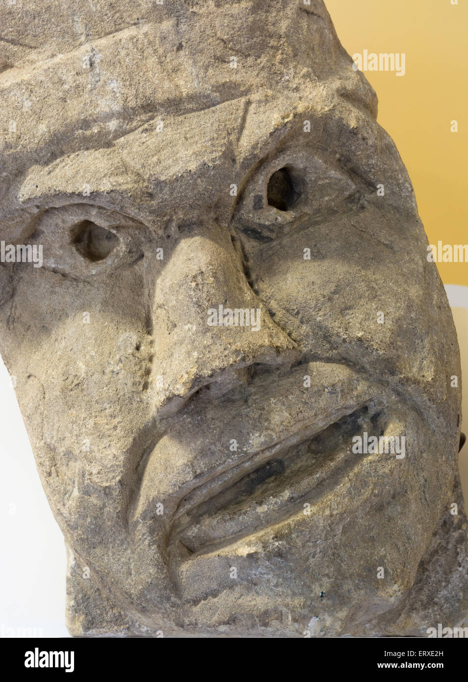 Carved Stone Face Stock Photo Alamy