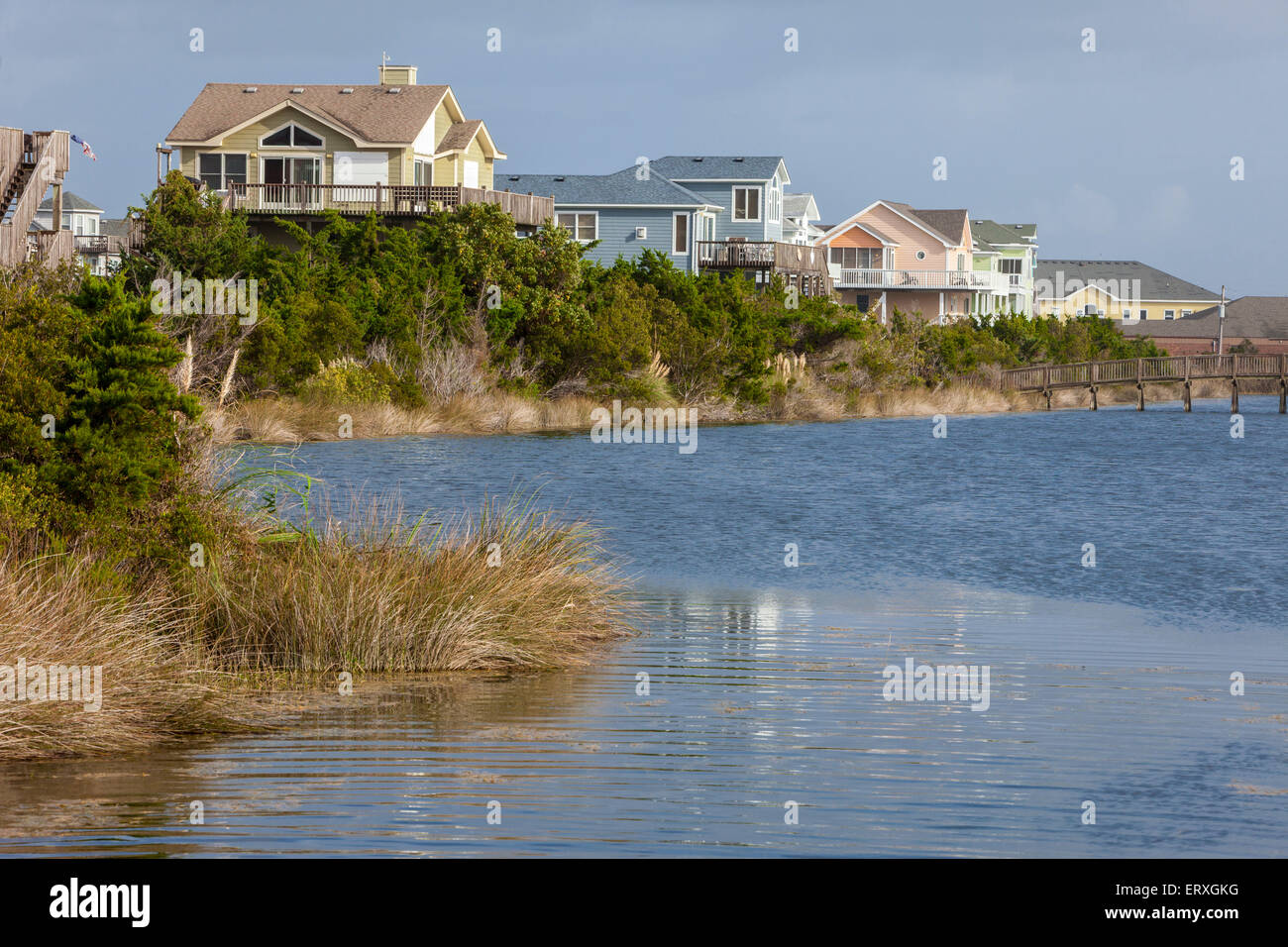 Outer Banks, North Carolina, Avon. Houses Stock Photo Alamy