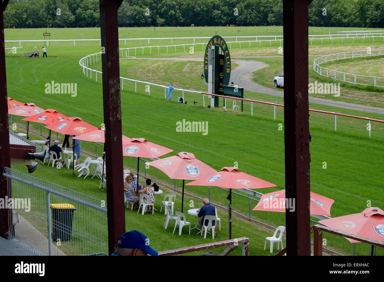Australia Day races at Kilcoy Stock Photo - Alamy