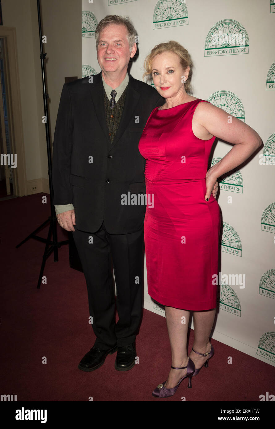 New York, NY - June 08, 2015: Claran O'Reilly and J. Smith-Cameron attend the Irish Repertory Theatre's YEATS: The Celebration at Town Hall Stock Photo