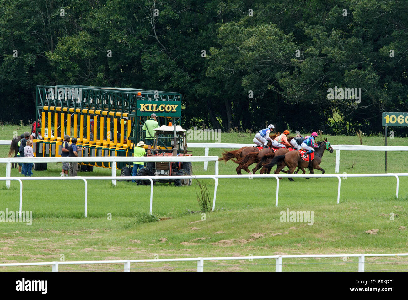 Australia Day races at Kilcoy Stock Photo - Alamy