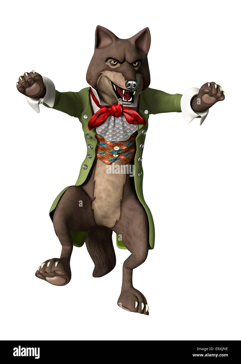 Big bad wolf cartoon hi-res stock photography and images - Alamy
