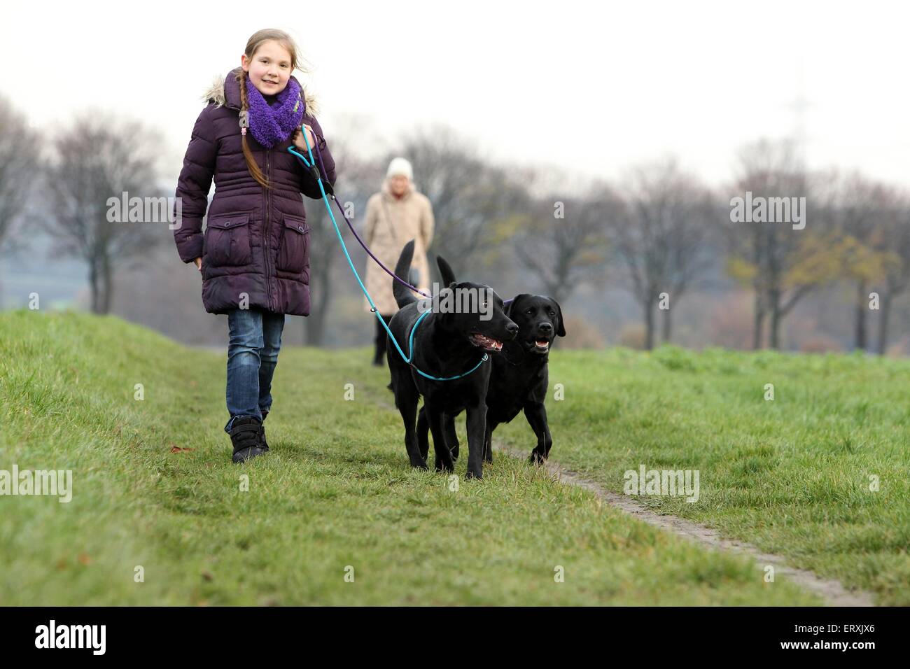 can a child walk a dog alone