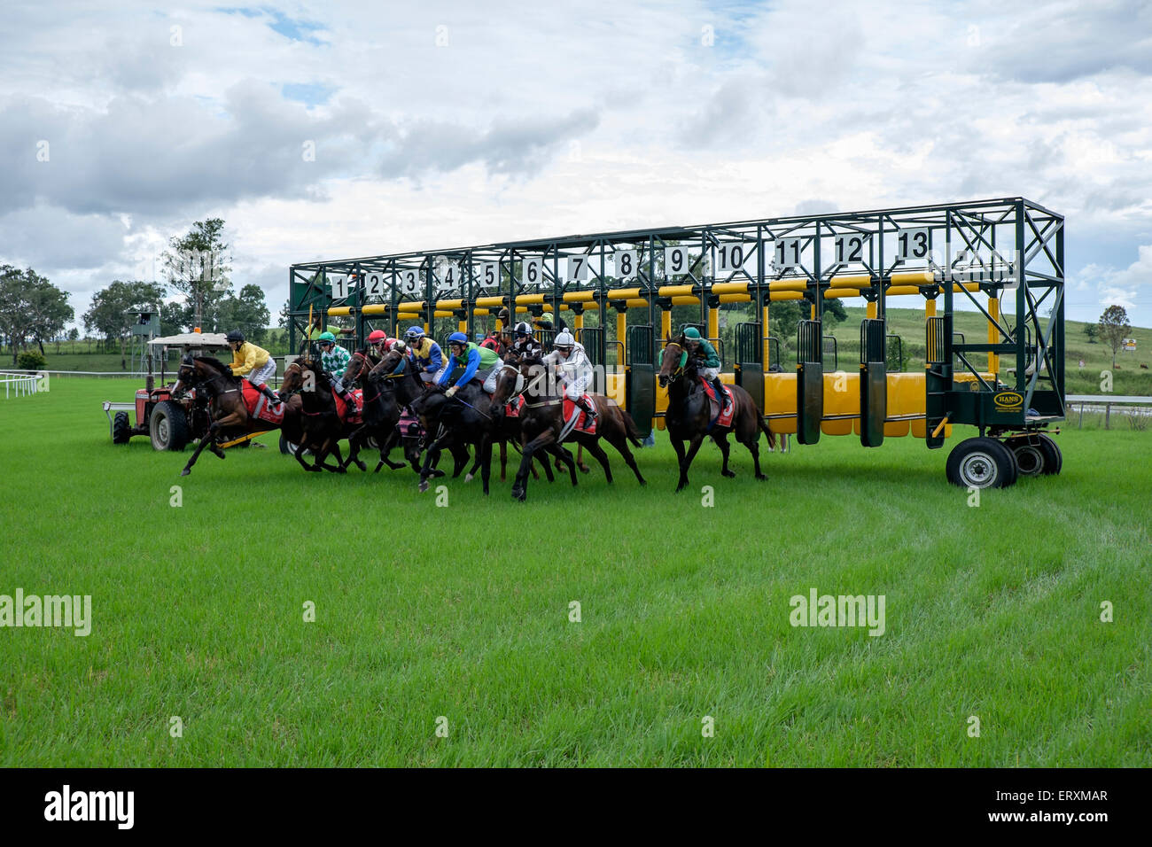 Australia Day races at Kilcoy Stock Photo - Alamy