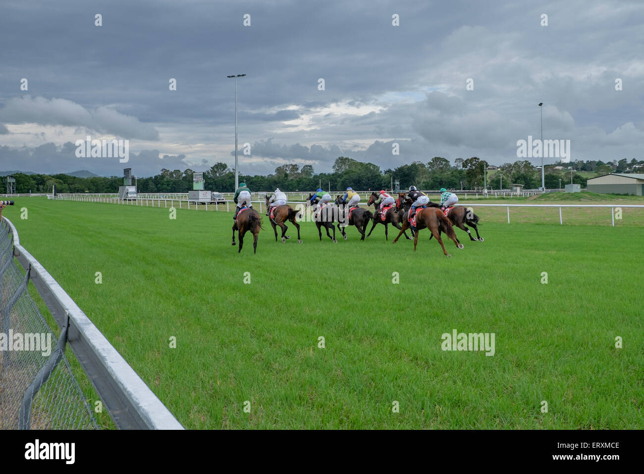 Australia Day races at Kilcoy Stock Photo - Alamy