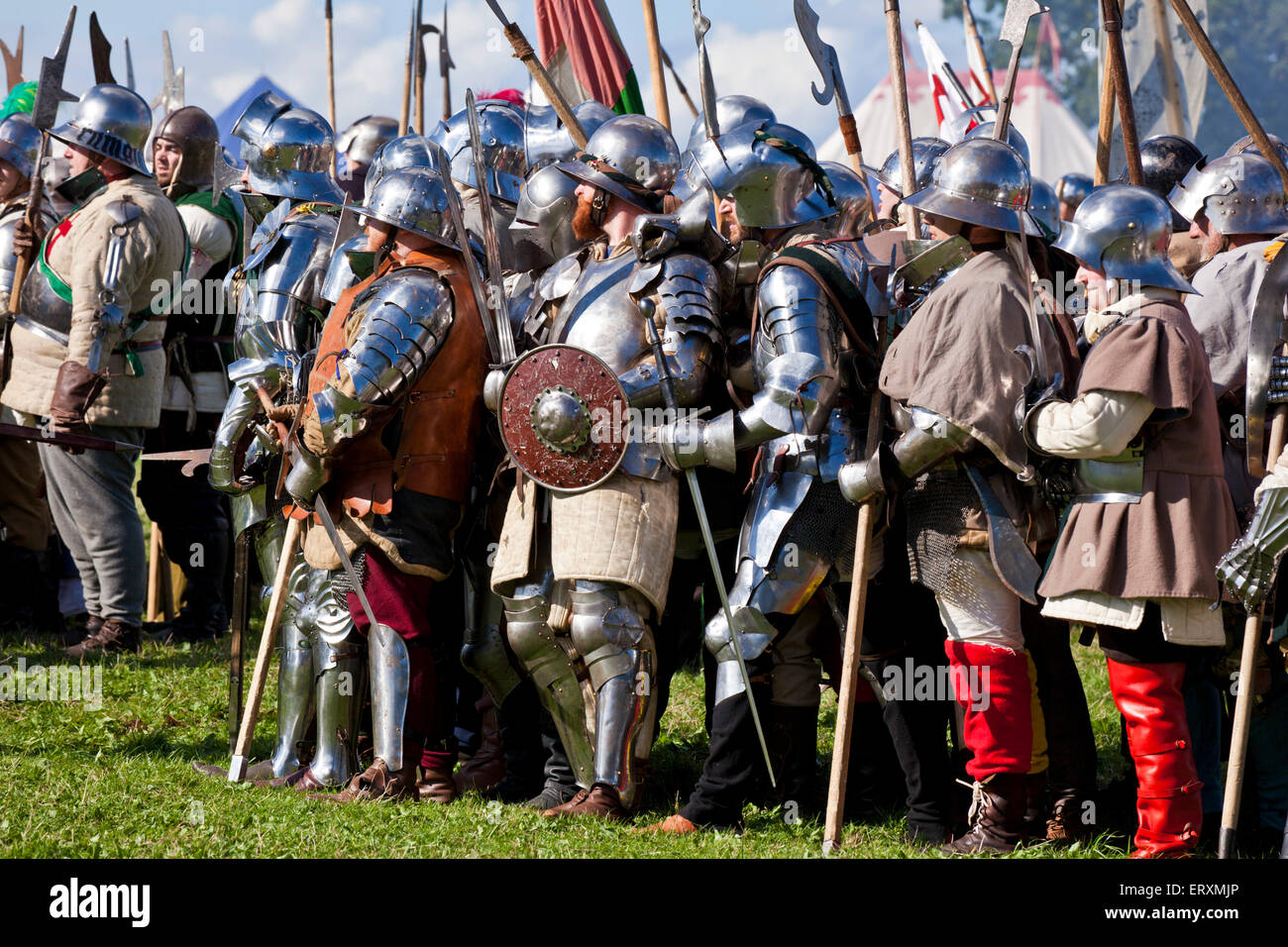 The Wars of the Roses Federation reenact battle of Bosworth at
