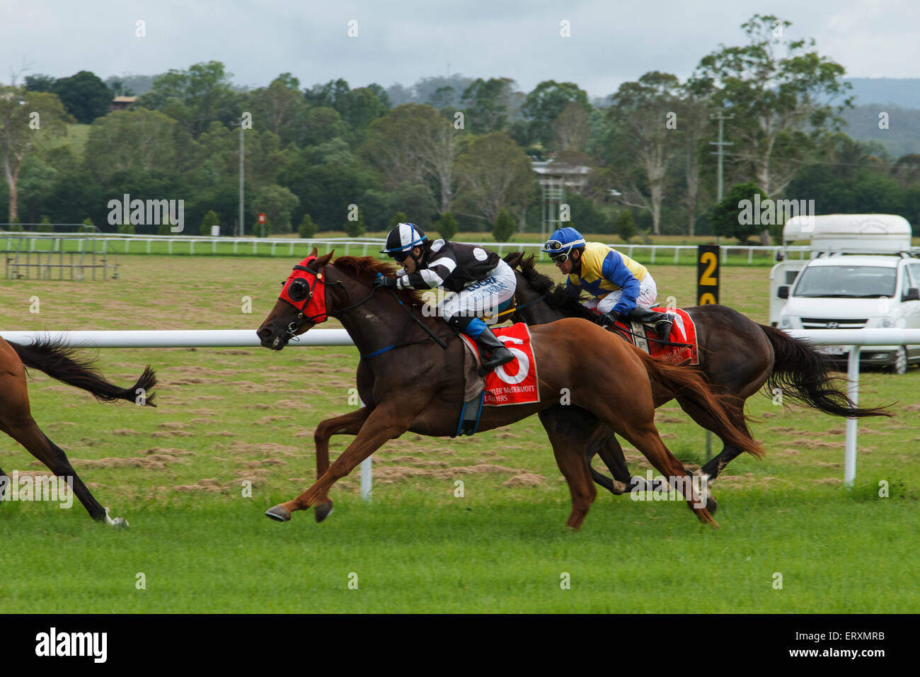 Australia Day races at Kilcoy Stock Photo - Alamy