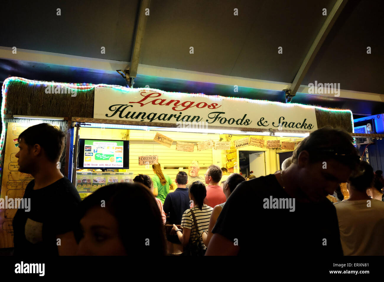 Eat Street Markets at Hamilton Wharf Stock Photo Alamy