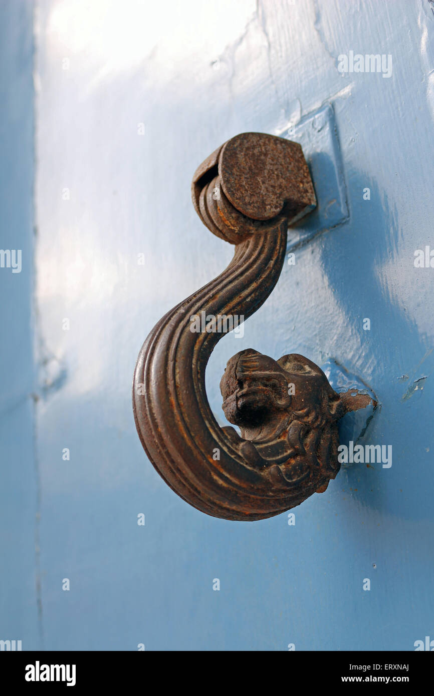 reverse dragon door knob Stock Photo Alamy