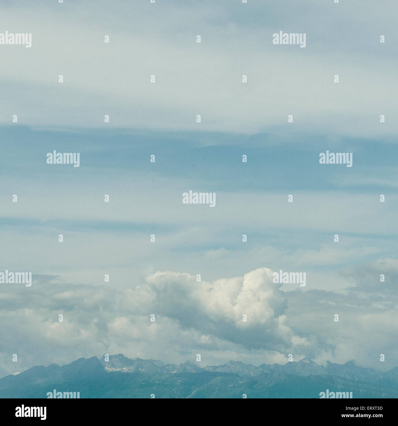 the clouds over the mountains Stock Photo - Alamy