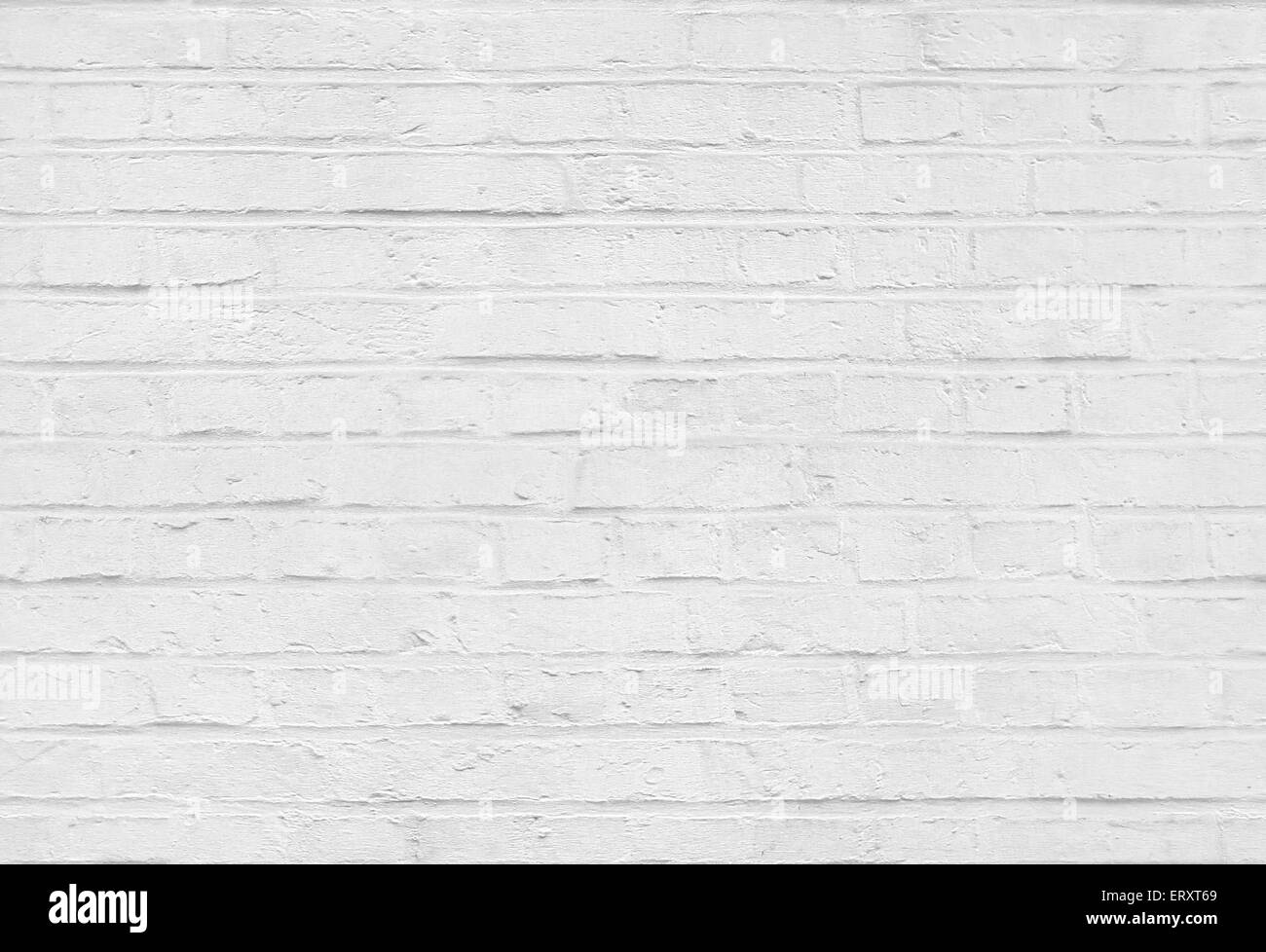 Seamless white brick wall pattern texture background Stock Photo