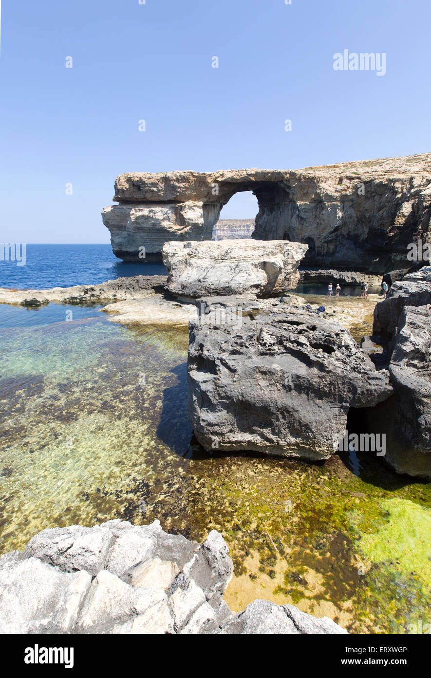 The Azure Window Gozo Malta Stock Photo