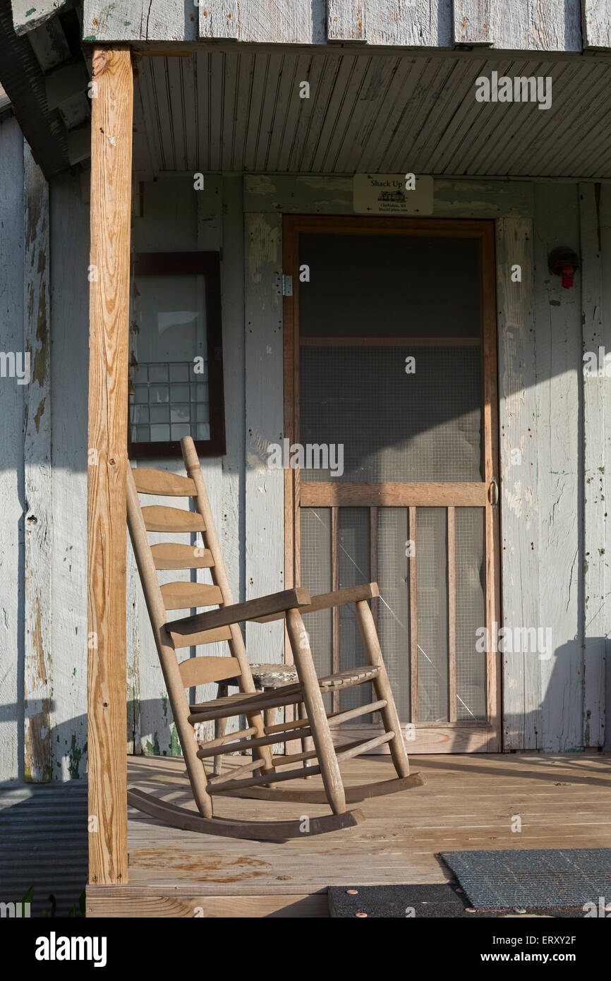 Clarksdale, Mississippi - Accommodations at the Shack Up Inn on the Hopson Plantation. Stock Photo