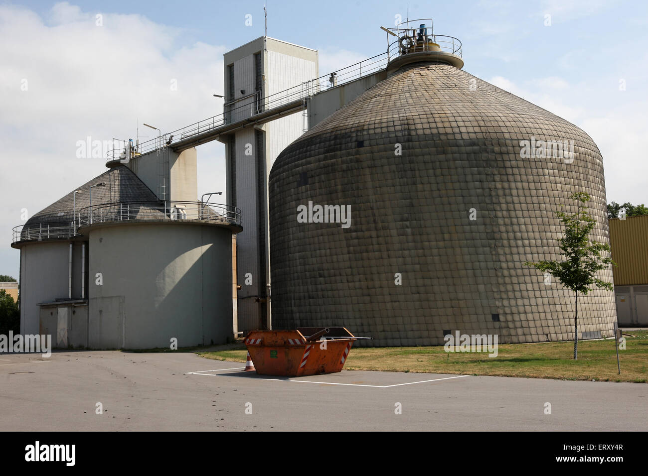 Sewage treatment plant in Germany Stock Photo