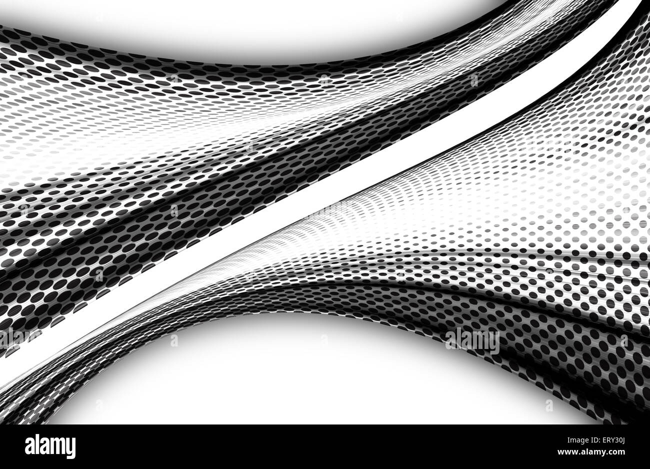 abstract black and white background and digital wave with motion blur ...