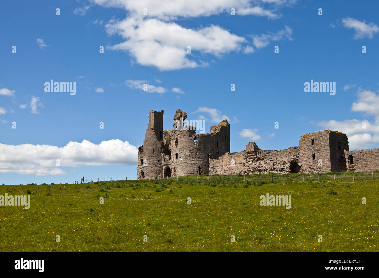 Dunstanburgh Castle, Northumberland Stock Photo