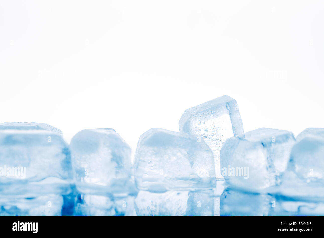 ice cube on white background Stock Photo - Alamy