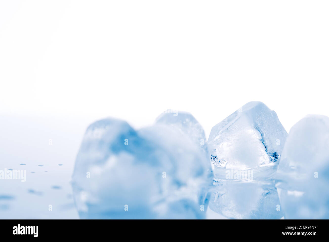 ice cube on white background Stock Photo - Alamy