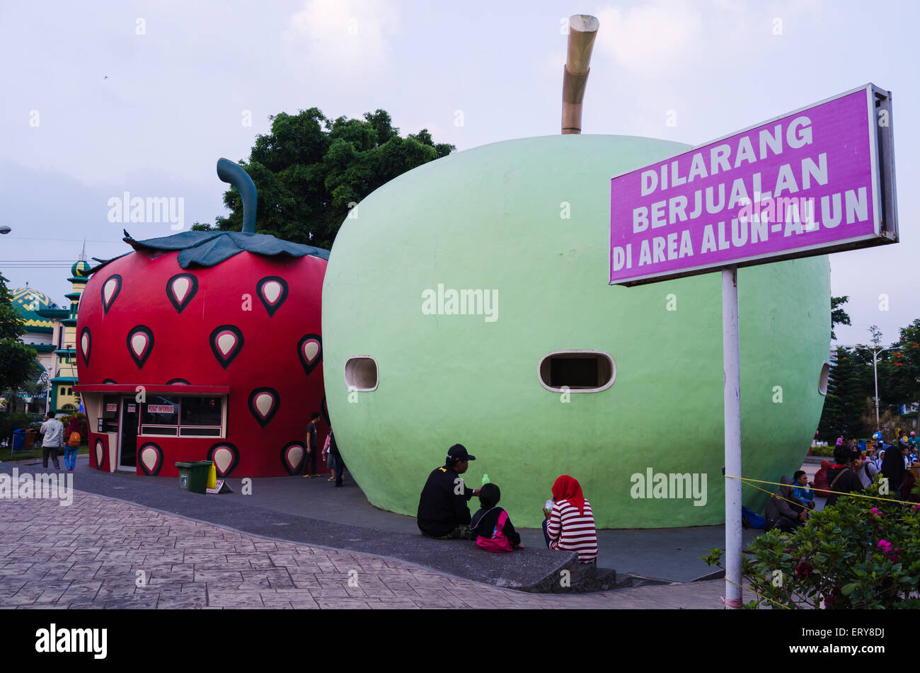 fruit-shaped building in the park  malang east java indonesia asia Stock Photo