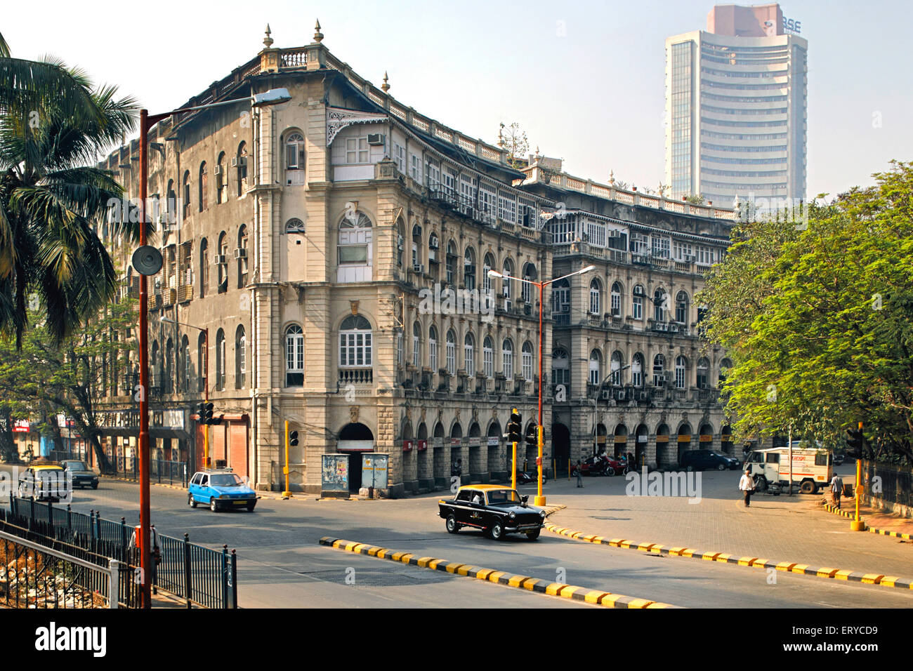 Elphinstone Circle now Horniman circle ; Bombay , Mumbai ; Maharashtra ; India , asia Stock Photo