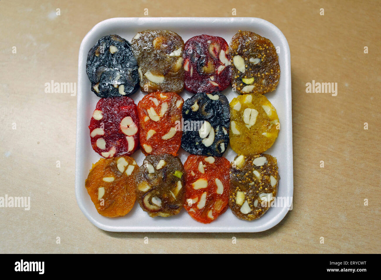 Dry fruit fudge ; Lonavala ; Maharashtra ; India , asia Stock Photo Alamy