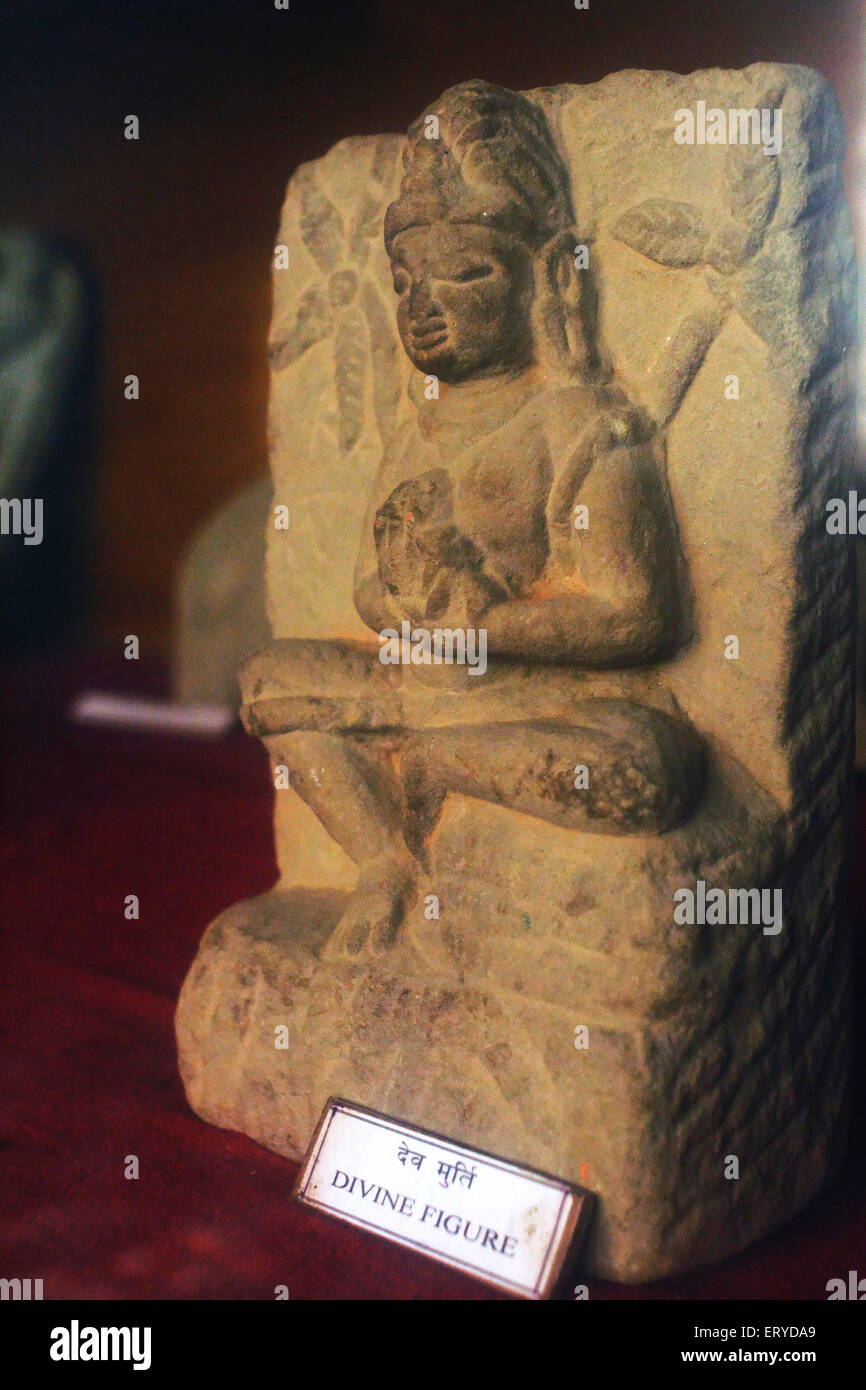 Divine figure ; excavated artifacts in museum ; UNESCO World Heritage ; Lumbini ; Nepal Stock Photo