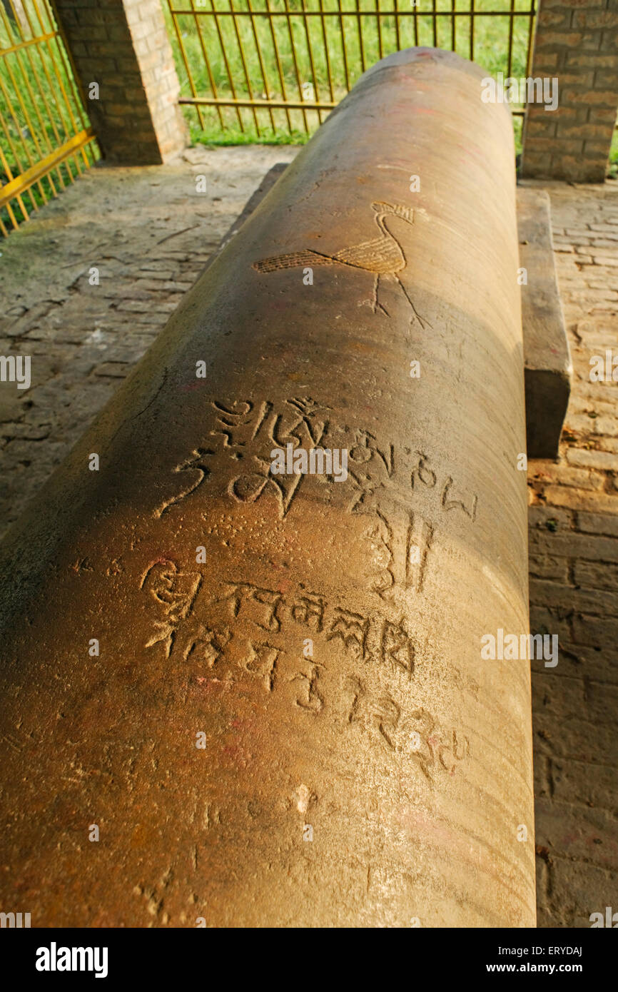 Ashoka Stone pillar ; UNESCO World Heritage ; birthplace of Kanakamuni