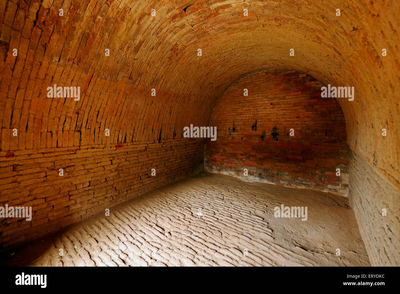 Buddhist site bricks structure ; Nalanda ; Mahavihara , Bihar ; India , Asia Stock Photo
