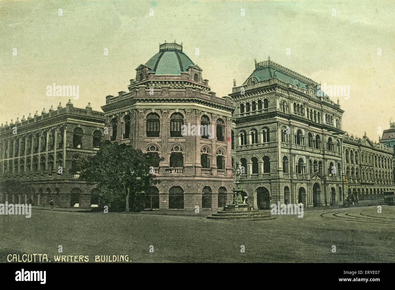 old vintage 1900s photo of Writers building ; Calcutta , Kolkata ; West Bengal ; India Stock Photo