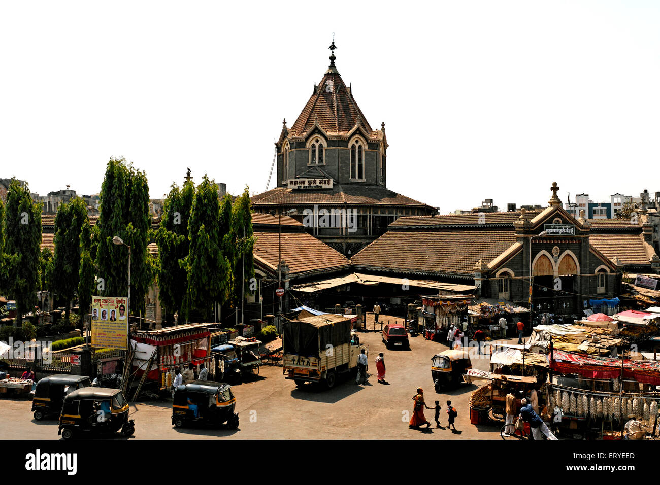 old Picture vintage 1900s ; Mandai Moor market ; Pune ; Maharashtra