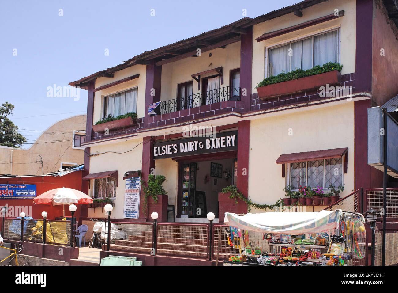 Elsie dairy and bakery shop ; Mahableshwar , Mahabaleshwar ; Maharashtra ; India , asia Stock Photo