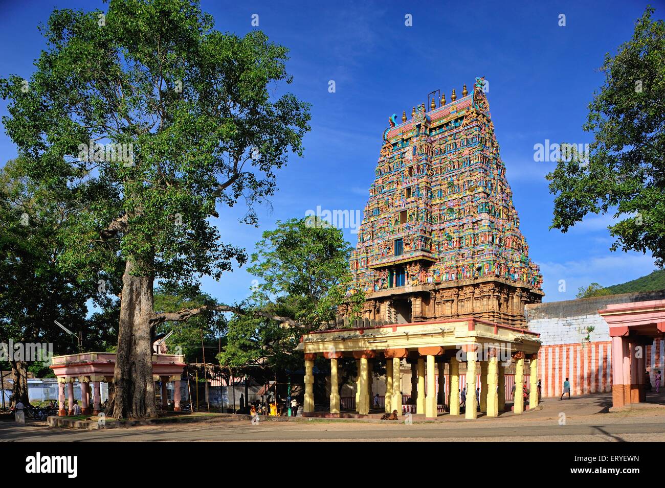 Koodal azhagar koil lord vishnu temple Madurai Tamil Nadu India Stock Photo