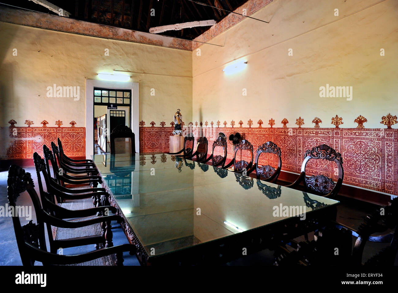 Inside Archipiscopal palace in sixteenth century ;  Old Goa ; Velha Goa ; India Stock Photo