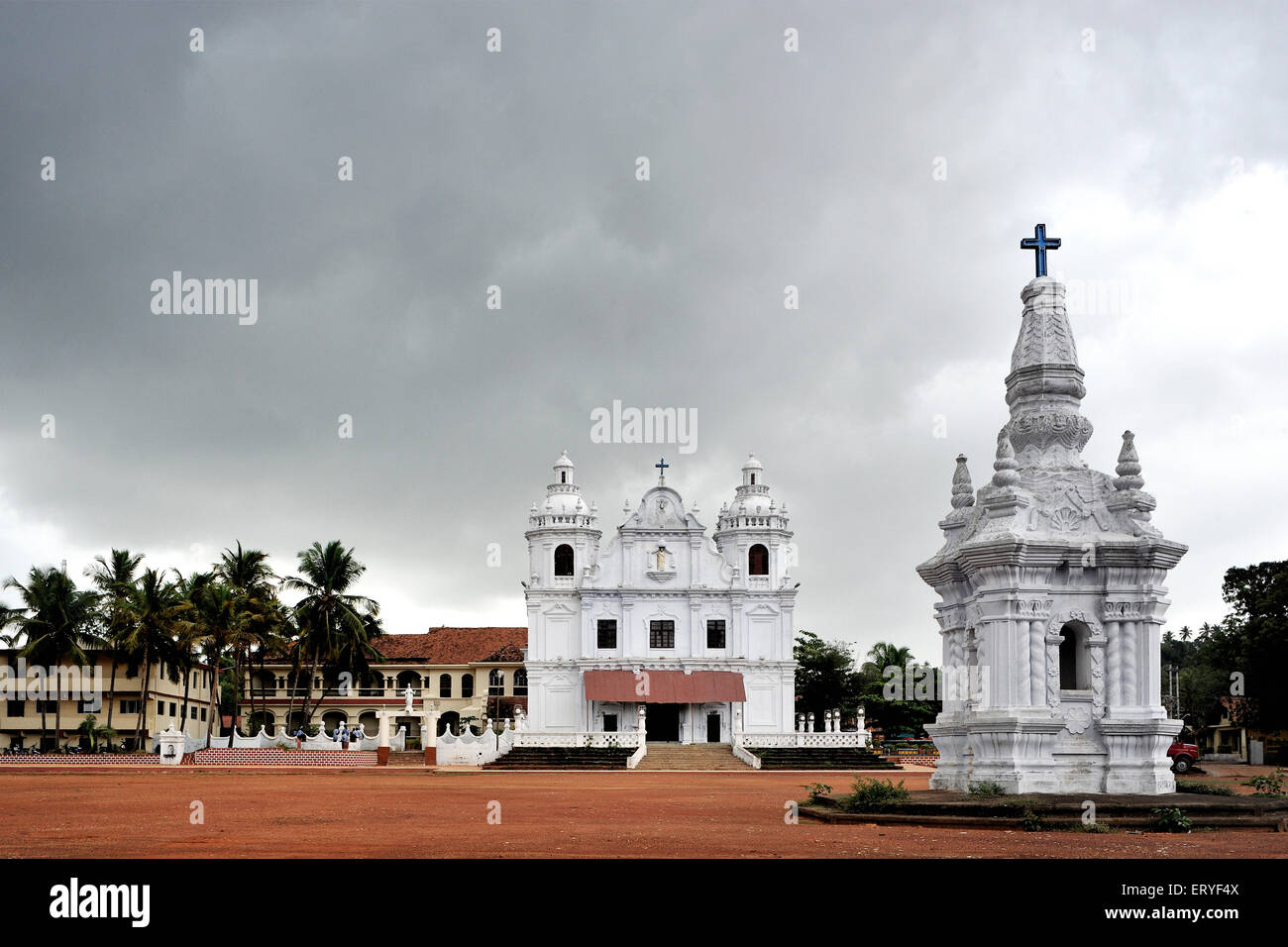 Church ; Chandor South Goa  ; Goa ; India Stock Photo
