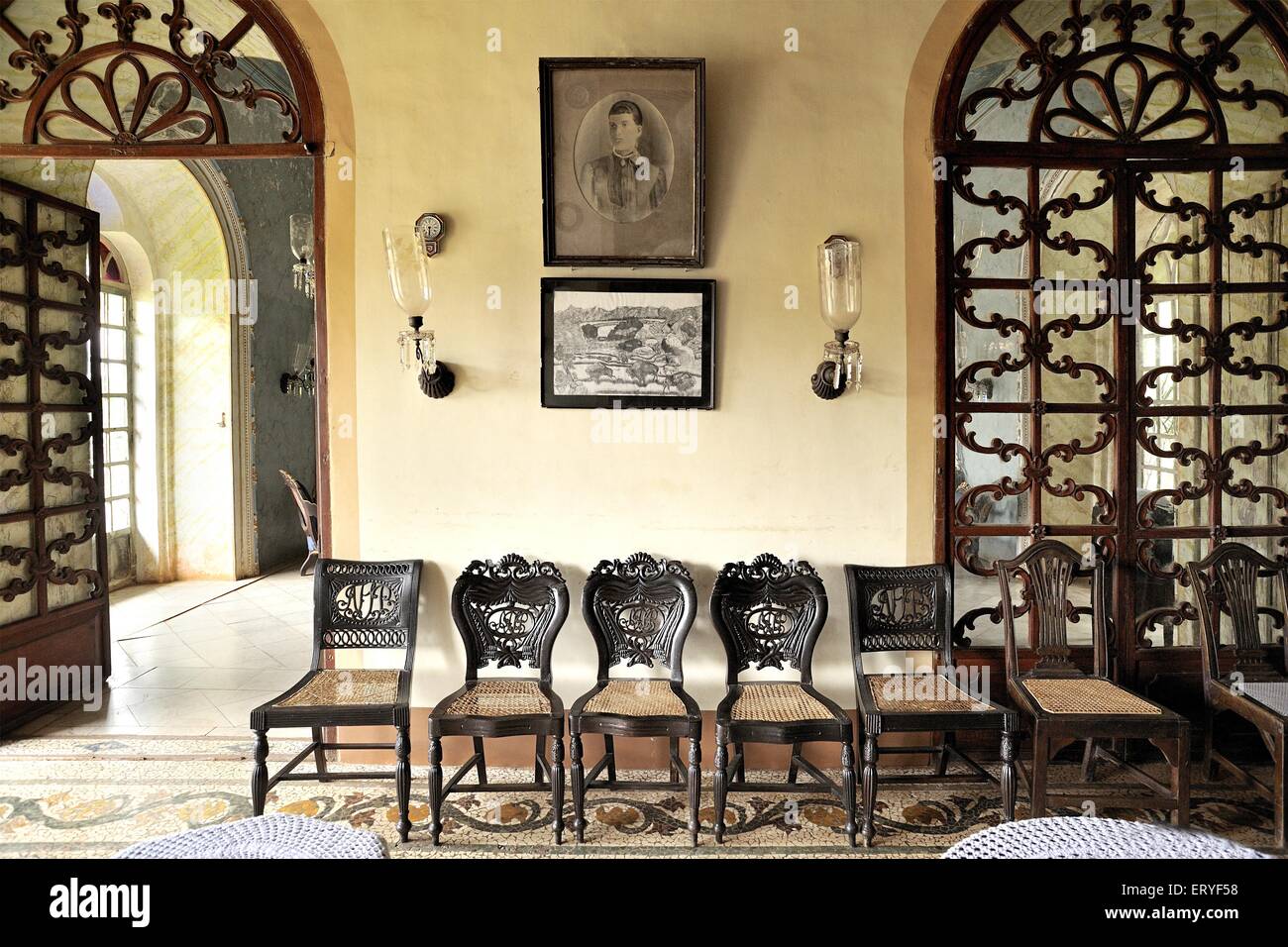 Old Braganza house ; Chandor ; Margaon ; South Goa ; Goa ; India ; Asia Stock Photo