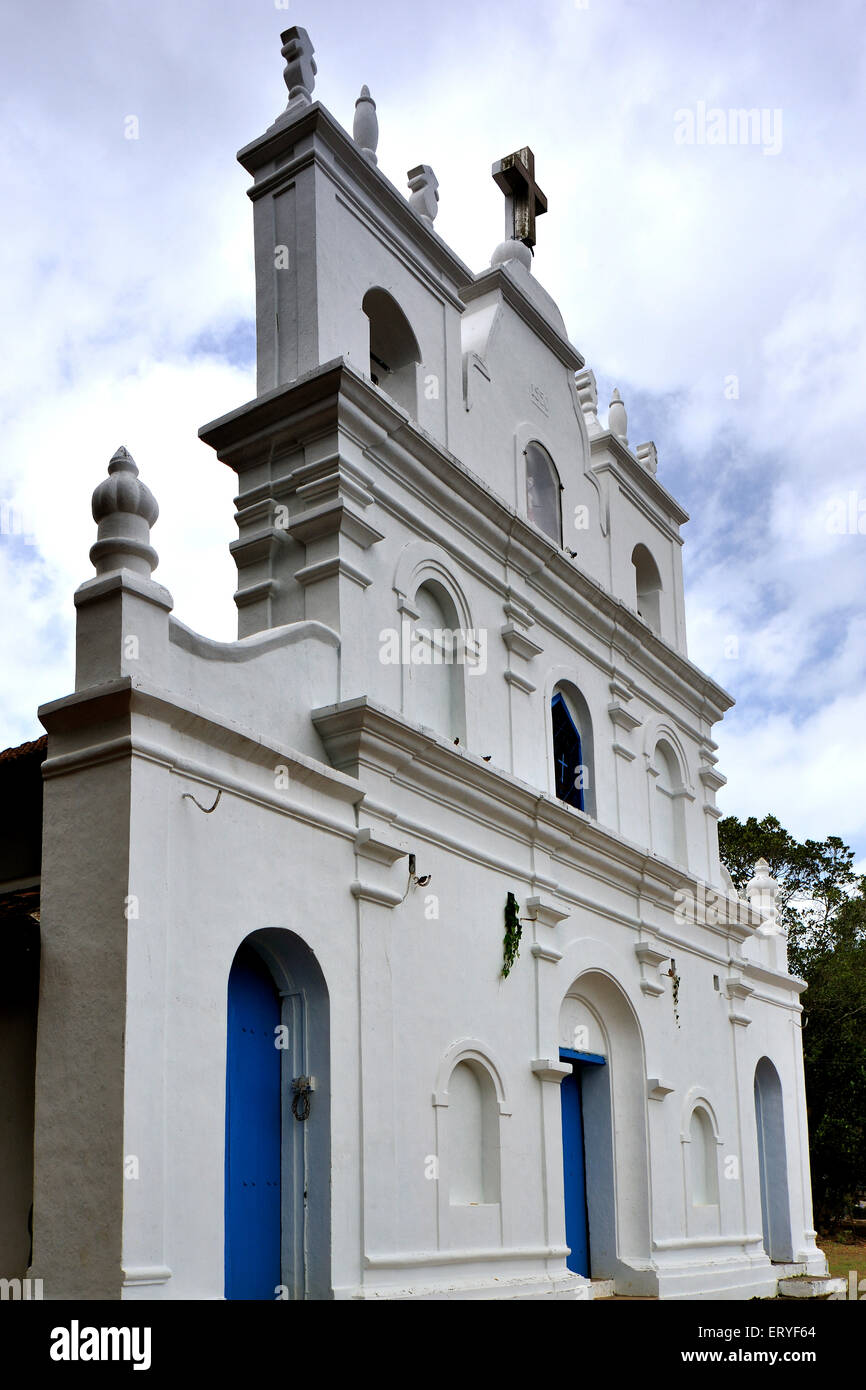 Church at Aruli district ; Sindhudurg ; Maharashtra ; India Stock Photo