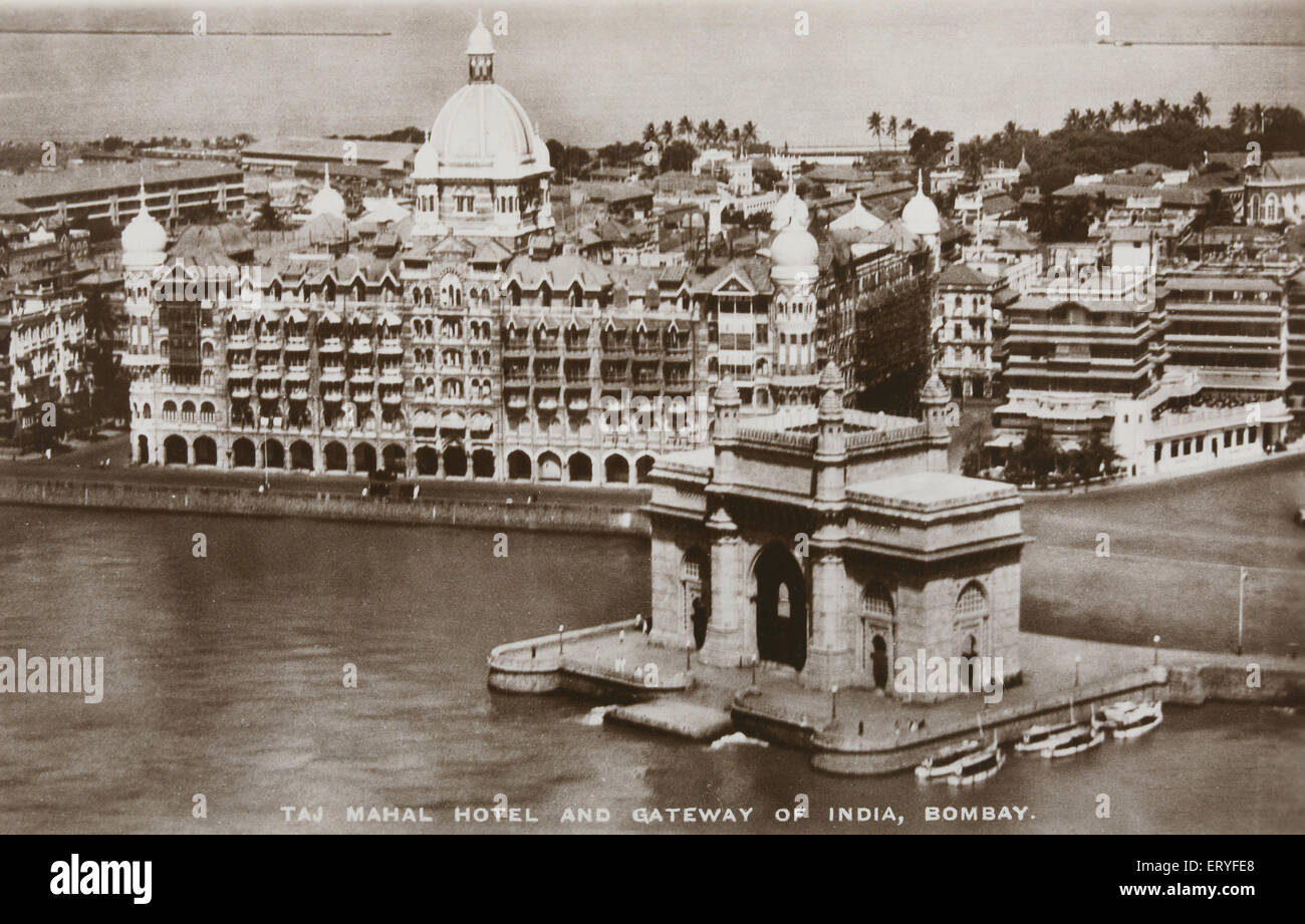 Gateway of India , Old vintage 1900s picture , Apollo Bunder , Colaba , Bombay , Mumbai , Maharashtra , India , Asia Stock Photo