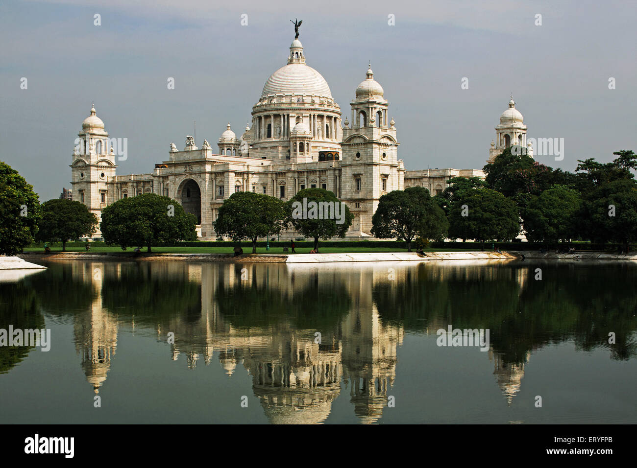 Victoria Memorial Calcutta Kolkata West Bengal India Stock Photo