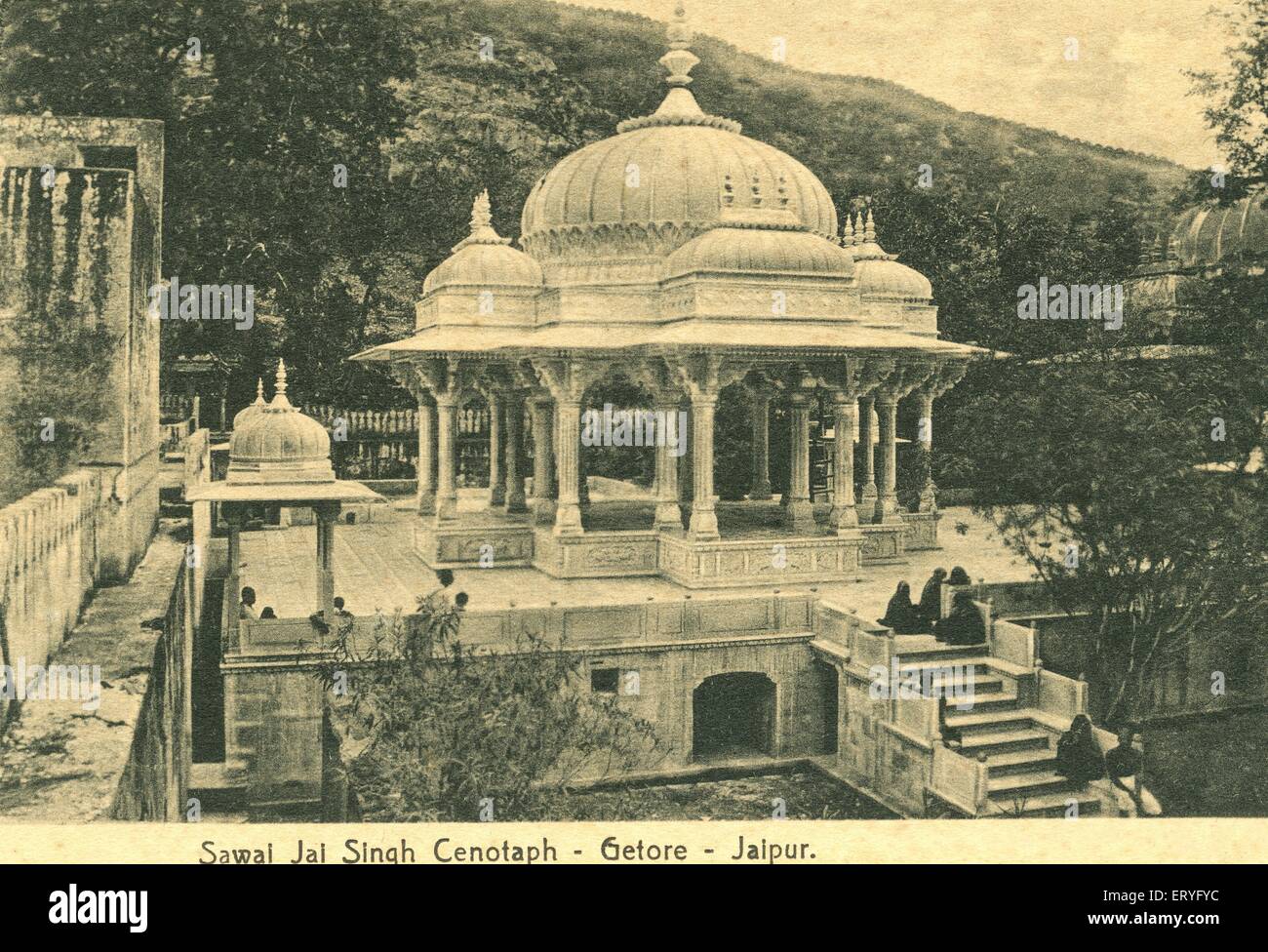 Sawai jai singh cenotaph royal getore gaitor ; Jaipur ; Rajasthan ; India Stock Photo
