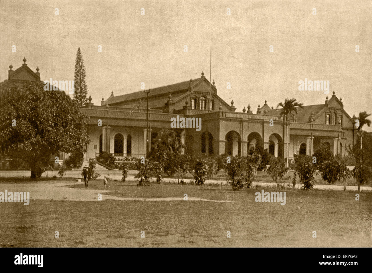 Bowring Institute , social club ; old vintage antique 1900s photo , Bangalore ; Bengaluru , Karnataka ; India , Asia Stock Photo