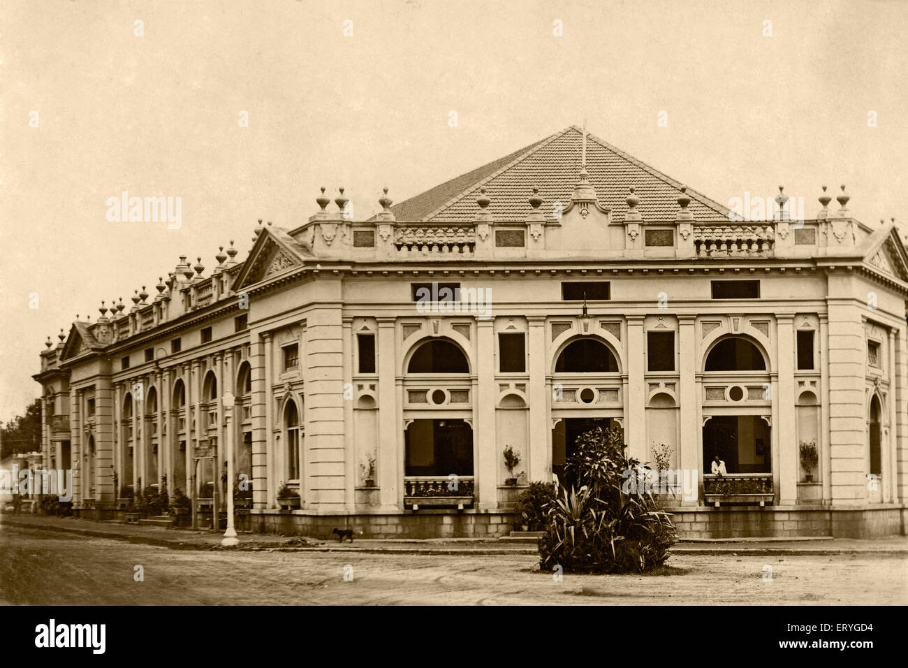 Old Post Office , old vintage antique 1900s photo , Mysore , Mysuru , Karnataka , India , Asia Stock Photo