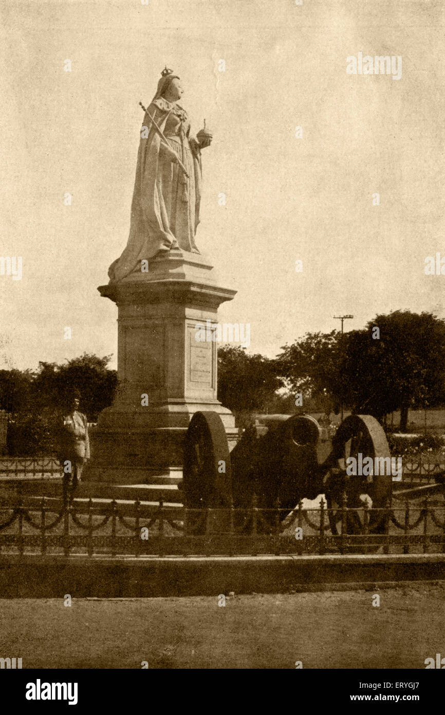 Queen Victoria statue ; Cubbon park ; Bangalore ; Karnataka ; India Stock Photo