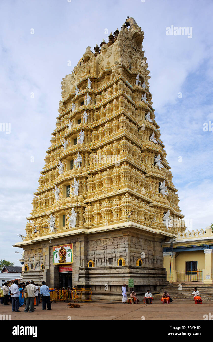 Chamunda devi temple entrance ; Chamunda hill ; Mysore ; Karnataka