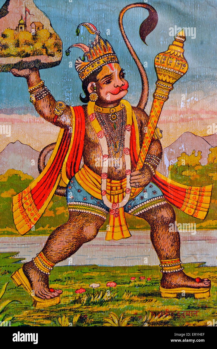 Hanuman Painting Hi res Stock Photography And Images Alamy