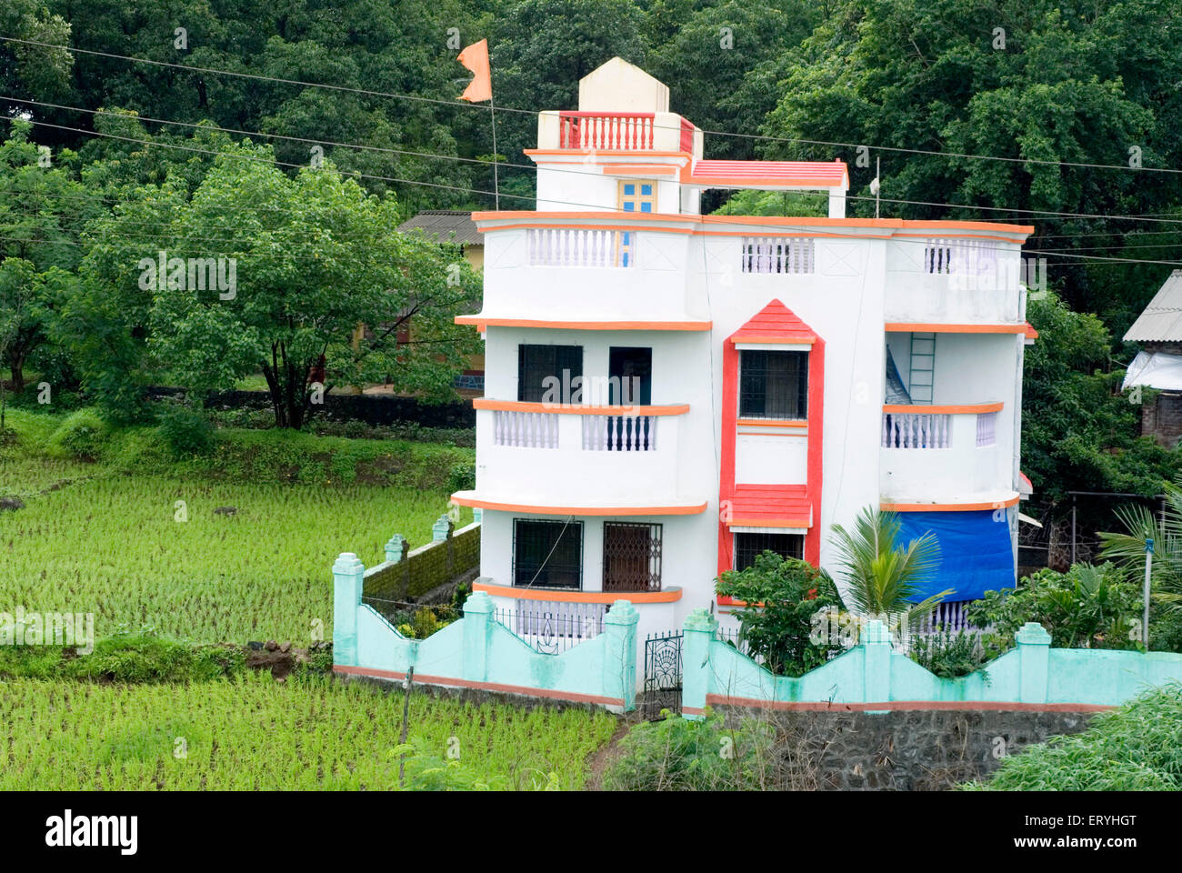 Small bungalow , Raigadh district ; Maharashtra ; India , Asia Stock Photo
