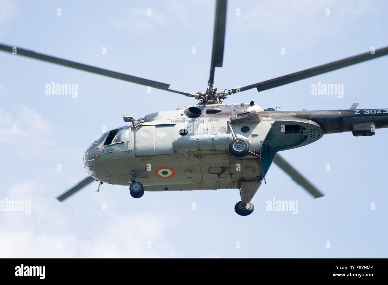 Helicopter ; India , asia Stock Photo